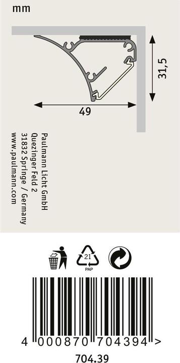 Actual product image Paulmann Corner Profil