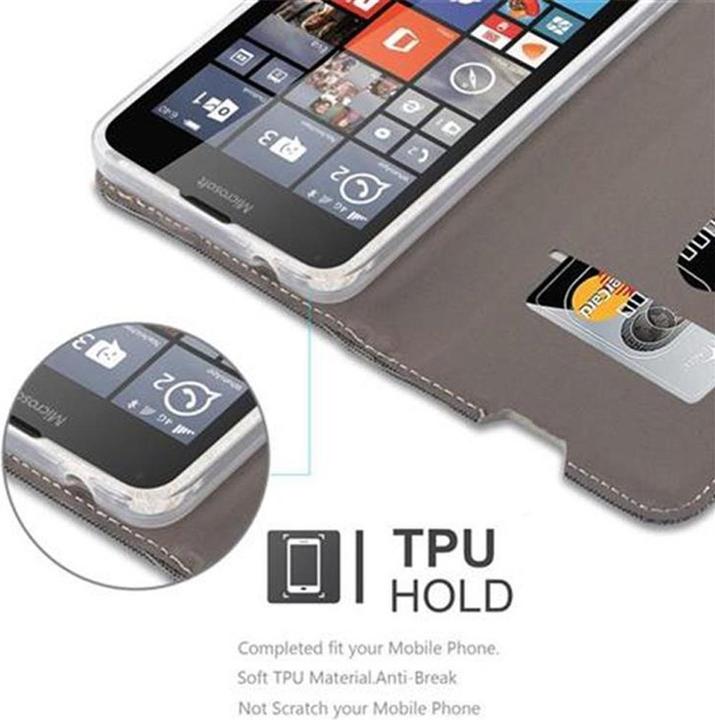 Produktbild Cadorabo Book Jeans Optik Cover (Microsoft Lumia 640)