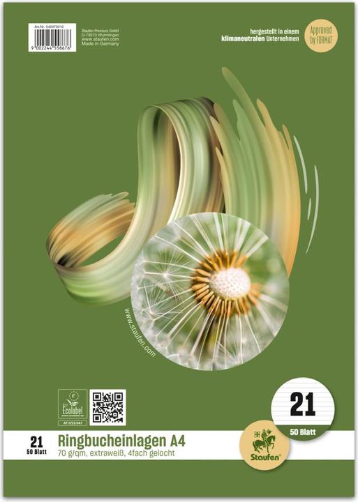 Actual product image Ursus Ring binder insert