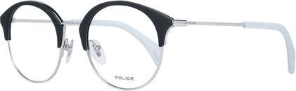 Actual product image Police PL 730 Women Black Optical Frame Metal Plastic Round Full Rim Eyeglasses