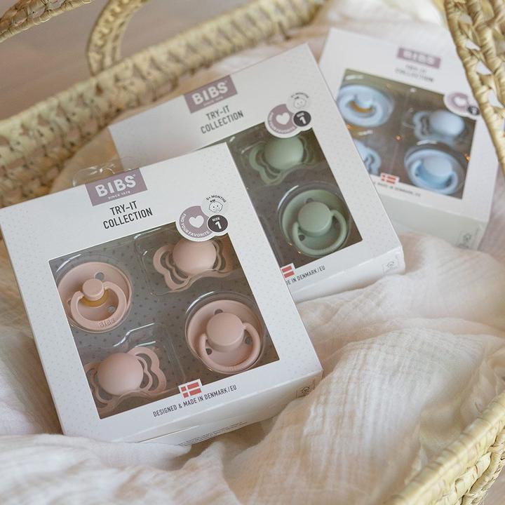 Produktbild Bibs Schnuller Try-It Collection, Sage (4 x, bis 6 Monate)