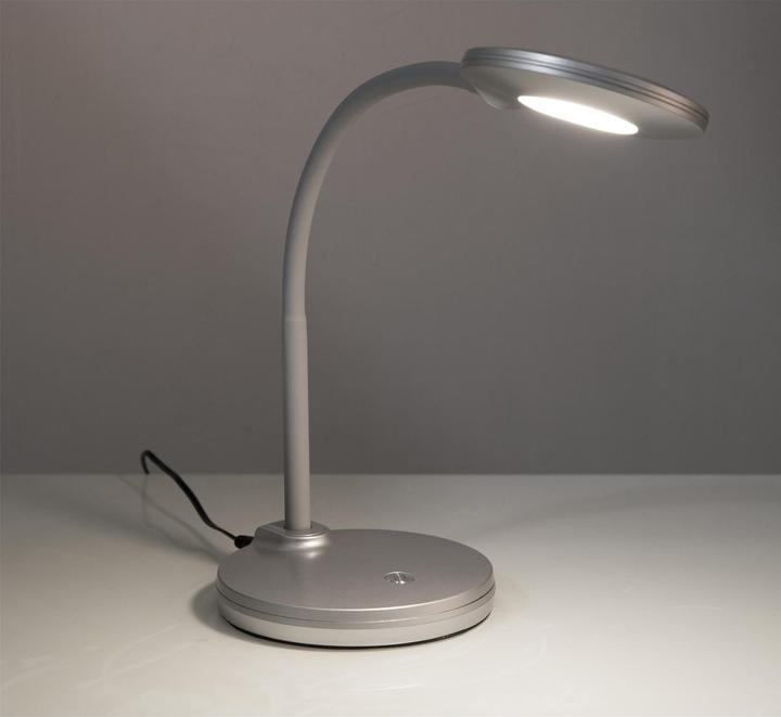 Actual product image Nino Leuchten Carmen 52290102 silver LED table lamp 3.2W (260 lm)