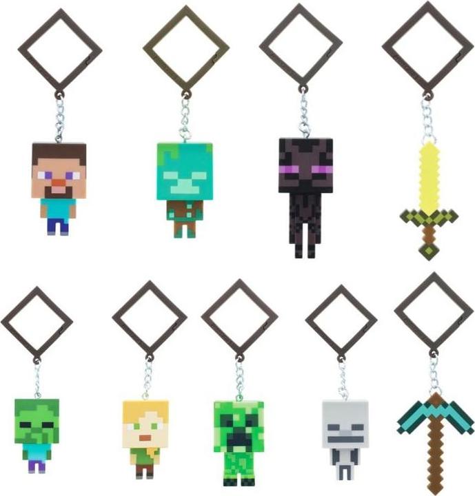 Actual product image Paladone Products Minecraft Backpack Buddies ( Assorted )