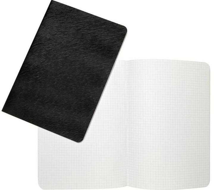 Actual product image Neutral Oilcloth booklet without register 17,5 × 22 cm (E5, Checked, Soft cover)