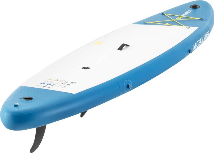 Produktbild Gymrex Stand Up Paddleboard SUP-Board aufblasbar 125 kg blau Doppelkammer (10'6")