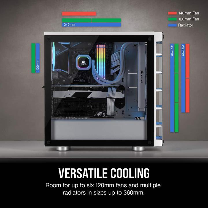 Actual product image Corsair iCUE 465X RGB (ATX, mATX, Mini-ITX)