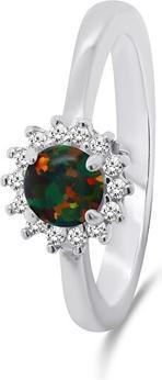 Produktbild Brilio Silver - Beautiful silver ring with opal and zircons RI056WBC - Circuit: 54 mm (54)