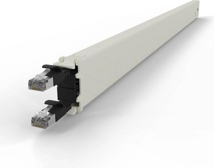 Actual product image PATCHBOX one / Cassette / 30RU / Cat 6A, STP, 1.8 m, black (STP, CAT6a, 1.80 m)