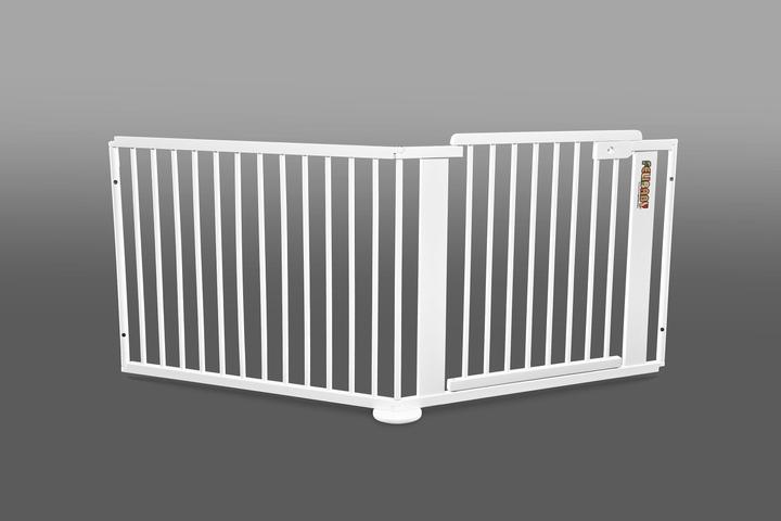 Image du produit Felibaby ONE4all 1+1 blanche Barrière de sécurité extra large en bois massif (5 cm)