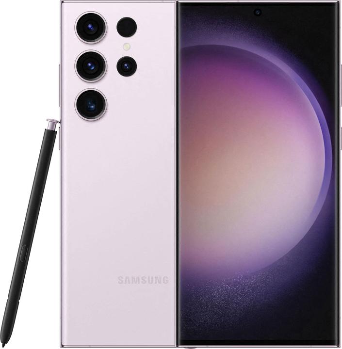 Actual product image Samsung Galaxy S23 Ultra (512 GB, Lavender, 6.80", SIM + eSIM, 200 Mpx, 5G)