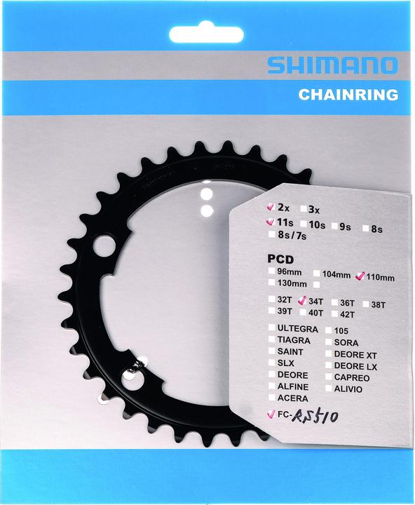 Actual product image Shimano Chainring FC-RS510 46 teeth MT (46)