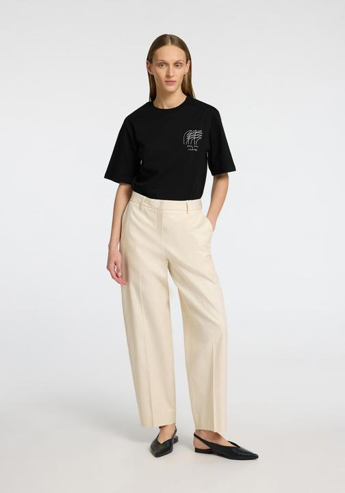 Actual product image Selected Femme Besticktes T-Shirt mit Rundhalsausschnitt (M)