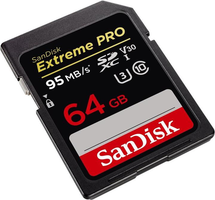 Produktbild SanDisk ExtremePro SDXC U3 (64 GB, SDXC, U3, UHS-I)