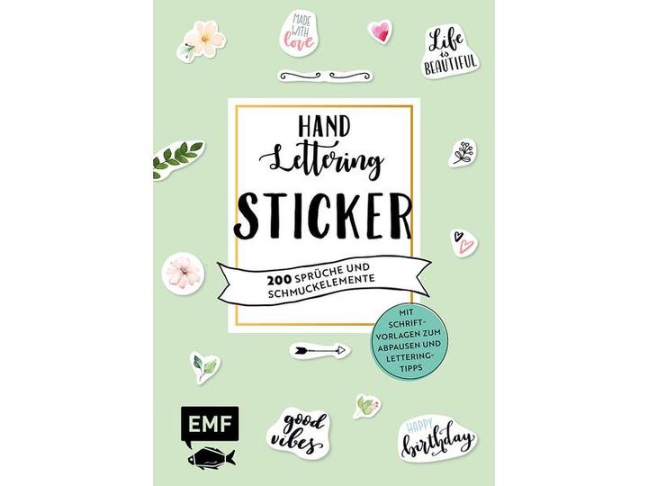 Produktbild Handlettering-Sticker – 200 Sprüche und Schmuckelemente