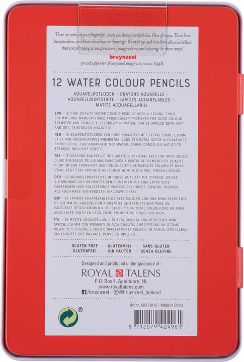 Produktbild Bruynzeel Expression Aquarellstifte (Mehrfarbig, 12 x)