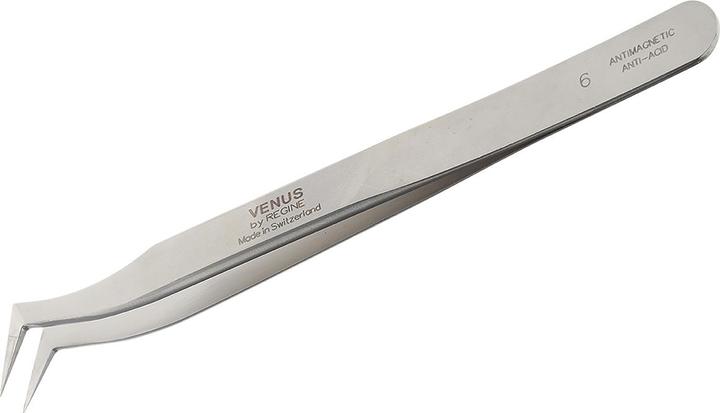 Actual product image Rs Pro Precision hooked fine tweezers,VEN No.6