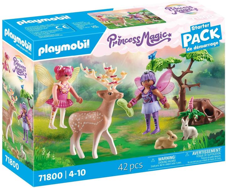 Productafbeelding Playmobil Feeën met schattige bosdieren (71800, Playmobil prinses magie)