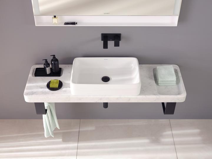 Actual product image Duravit Single lever basin mixer Tulum concealed, projection 171mm black matt