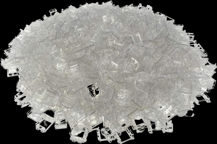 Actual product image LEGO 1x2x2 windows transparent glass - 100 pieces - 87552 NEW (87552, LEGO Accessories)