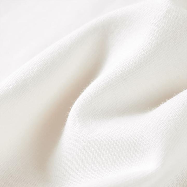 Actual product image VidaXL Children's long-sleeved shirt ecru 92,Material: 95 % cotton. 5 (92)