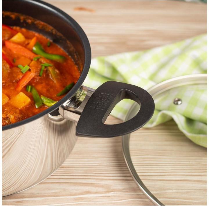 Produktbild Kuhn Rikon Classic Kochtopf 2.3L/18 cm beschichtet mit Glasdeckel (18 cm, Kochtopf, Edelstahl)