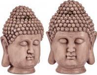Produktbild Ibergarden kleiner buddha-kopf aus polyresin grau