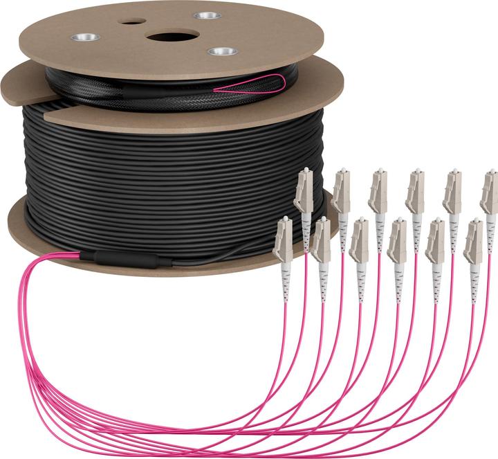 Produktbild EFB Elektronik Trunkkabel U-DQ ZN BH OM4 12G 1x12 LC-LC 160m Dca LSZH (160 m)