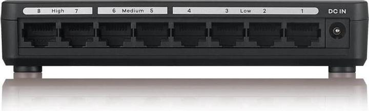 Actual product image Zyxel GS-108SV2 8-Port Desktop Gigabit Ethernet Media Switch (8 Ports)