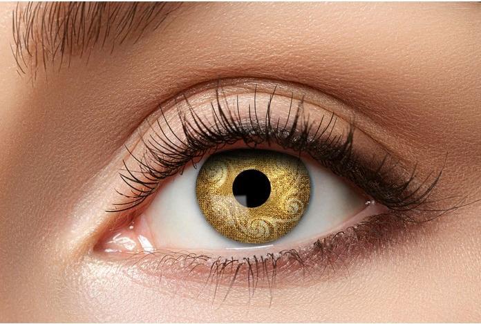 Zoelibat Kontaktlinsen Gold Swirls (Gold)