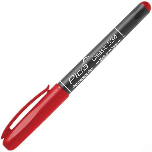 Immagine prodotto Pica Penna permanente M, 1,0mm rosso (Rosso, 1 mm, 1 x)
