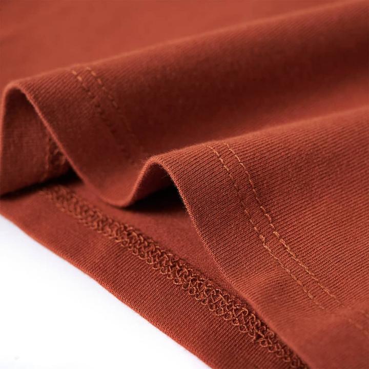 Actual product image VidaXL Children's long-sleeved shirt Cognac 92,Material: 95 % cotton. 5 (92)