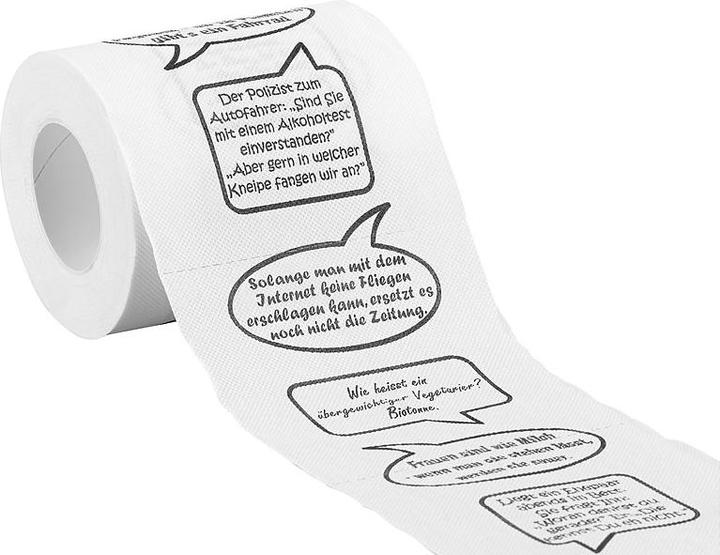 Image du produit Infactory Papier toilette "Blagues", 5 rouleaux