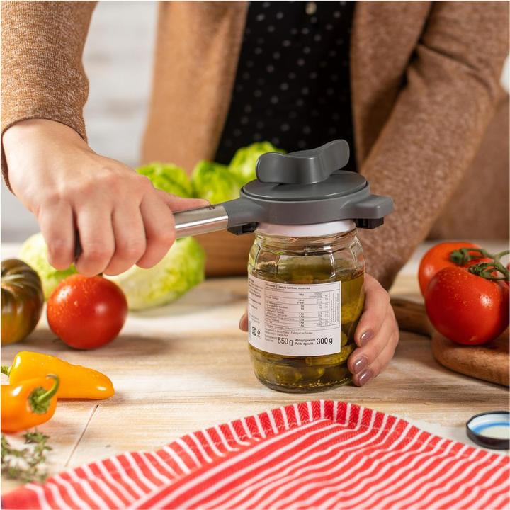 Actual product image Kuhn Rikon Deluxe Gripper lid opener grey