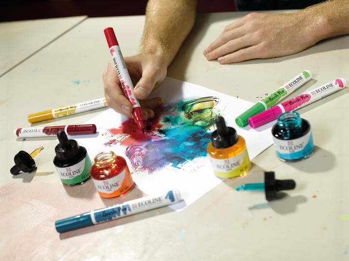 Image du produit Talens Ecoline Brush Pen (Jaune citron, 1 x)