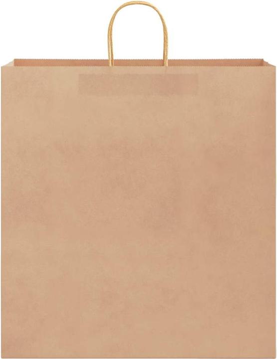 Actual product image VidaXL Kraft paper bags 250 pcs. with handle Brown 45x17x48 cm paper bag (Gift bag, 250 x)