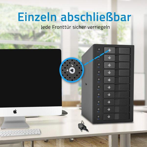 Immagine prodotto Fantec MB-X10U31H 10x 3,5 Gehäuse (3.5")