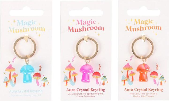 Produktbild Something Different Aura Kristall Schlüsselanhänger 18erPack Pilz
