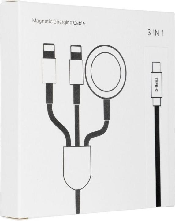 Produktbild OEM Cable Cable 3in1 Type C to 2 x Lightning / Apple Watch 3W 2A C3168 1,2 m white