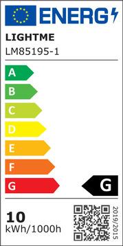 Label énergétique LightMe LED E27 forme globe 10 W = 60 W (E27, 10 W, 810 lm, 1 x, D)