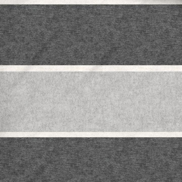Actual product image Biberna Melange Flanell Bettwäsche Blockstreifen sturmgrau (Duvet cover, 80x80 cm)