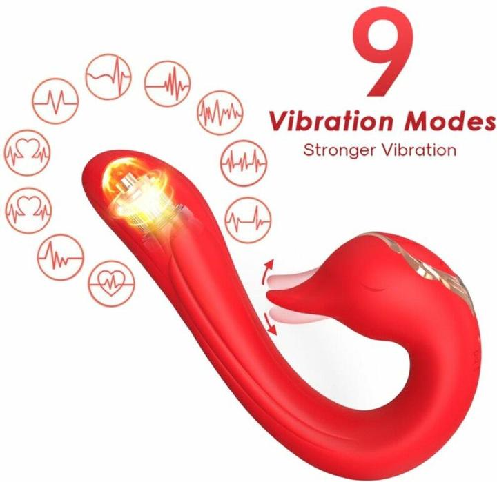 Produktbild Armony Delfin Vibrator Multiposition & Wärmeeffekt Rot