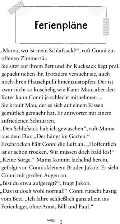 Actual product image Abenteuerspass mit Conni 1: Conni im Ferienlager (German, Sabine Legien, Barbara Iland-Olschewski, 2024)