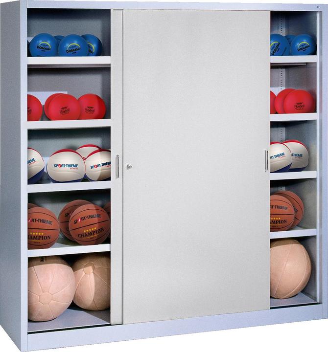 Produktbild C+P Ballschrank (HxBxT: 195x120x50 cm, mit Vollblech-Schiebetüren, Typ 4)