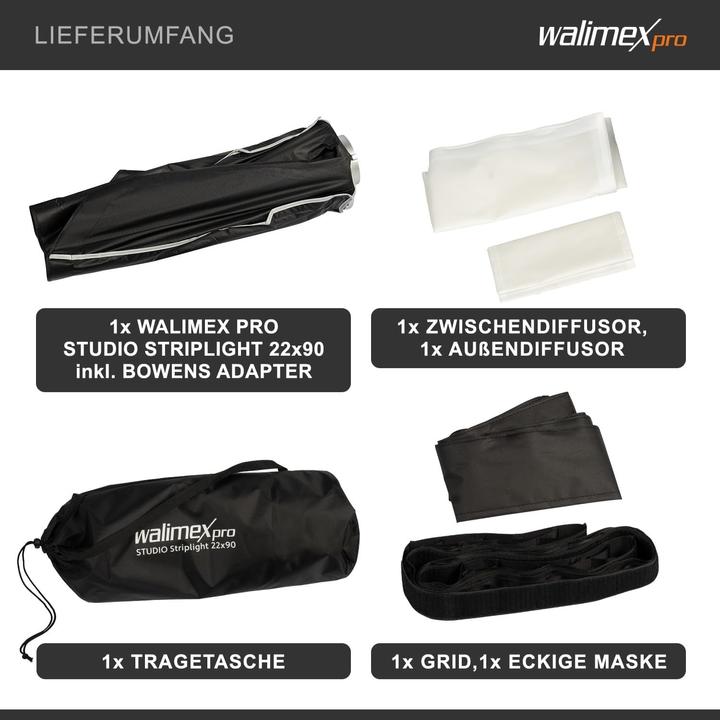 Actual product image Walimex pro Studio Striplight 22x90 (Soft boxes)