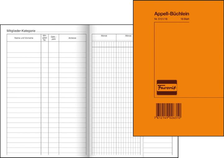 Actual product image Favorit Appeal Booklet (18 x)
