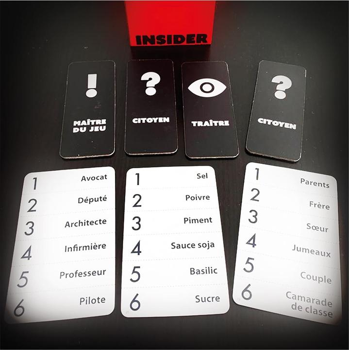 Actual product image Pixie Games Insider (French)
