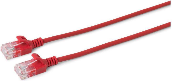 Actual product image MicroConnect U/UTP CAT6 1M Red Slim (U/UTP, CAT6, 1 m)