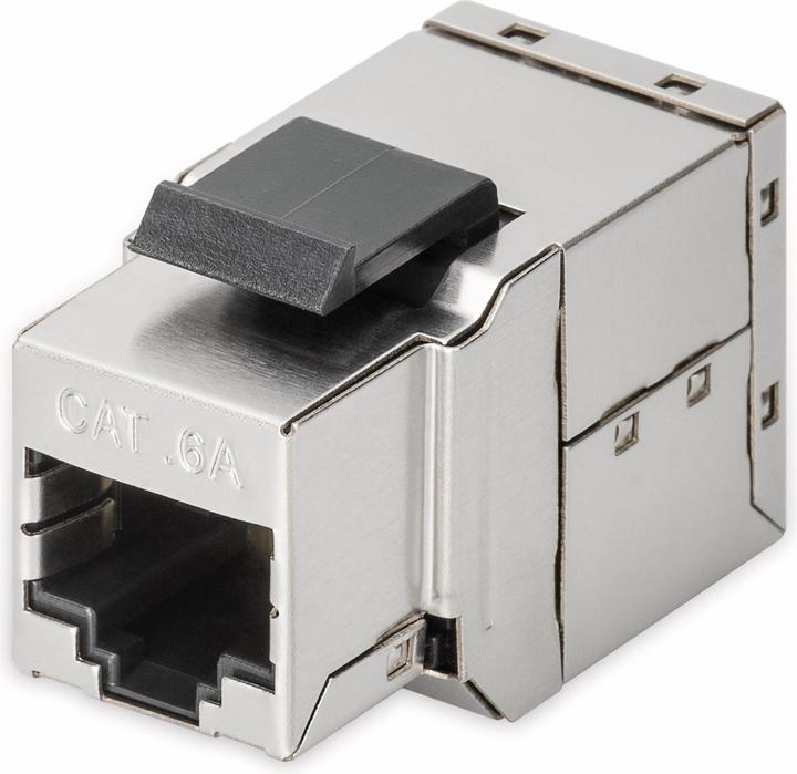 Produktbild Goobay CAT 6a KeyStone 2x RJ45 Modularkupplung, STP geschirmt (Keystone Modul)