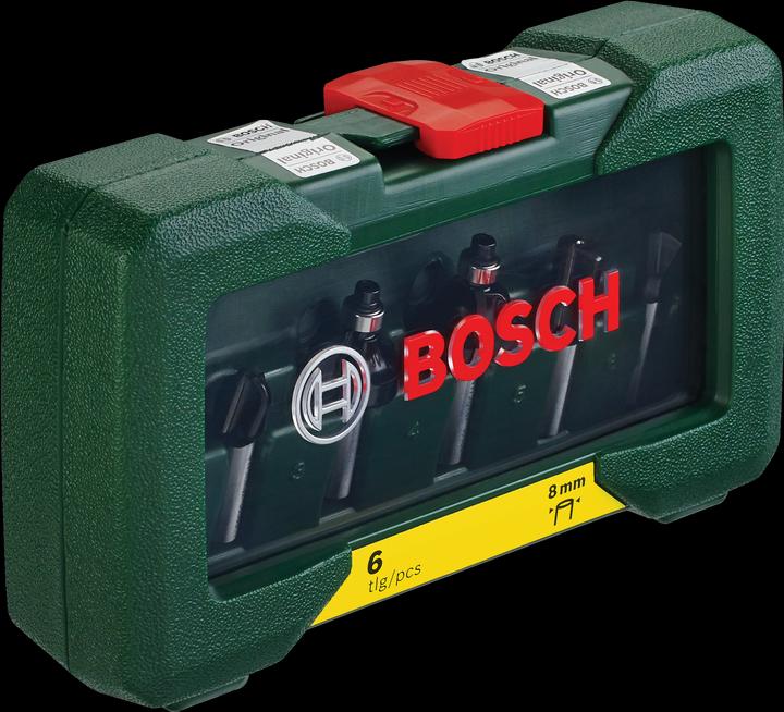 Produktbild Bosch Zubehör HM-Fräser-Set mit 8 mm Schaft, 6-teilig