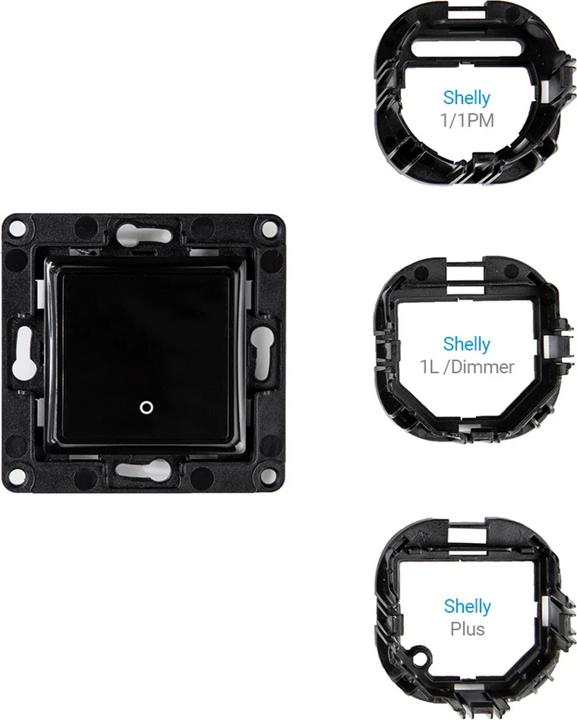 Actual product image Shelly Wall switch 1 - black